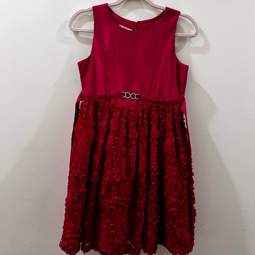 Girls Red Infinity Dress
